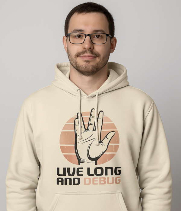Live Long and Debug Unisex Cotton Hoodie